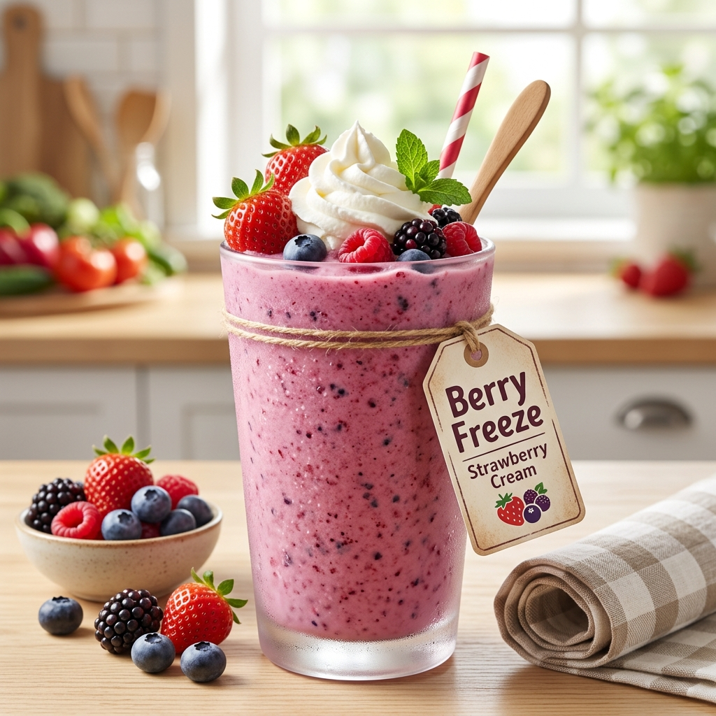 Strawberry Berry Cream Freeze: The Ultimate Summer Refreshment