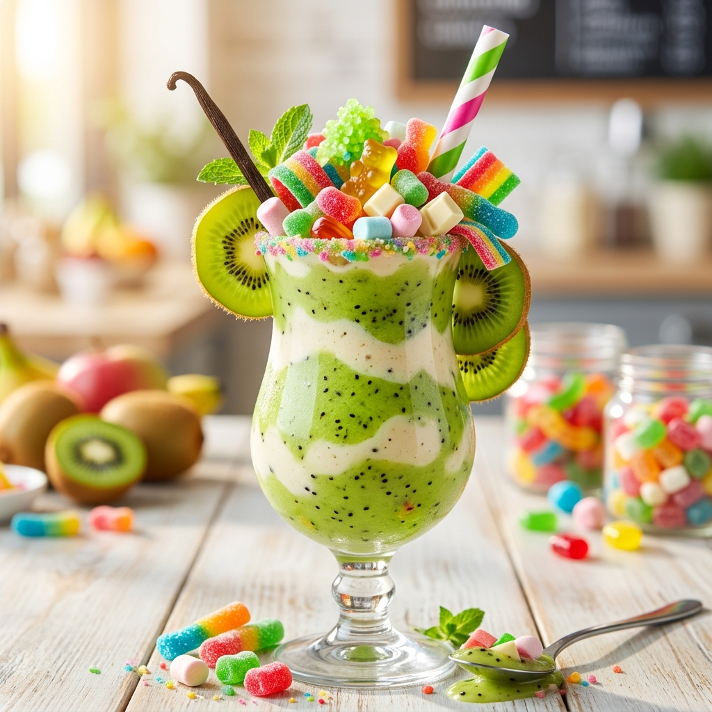Kiwi Vanilla Candy Blast: A Tropical Confectionery Masterpiece