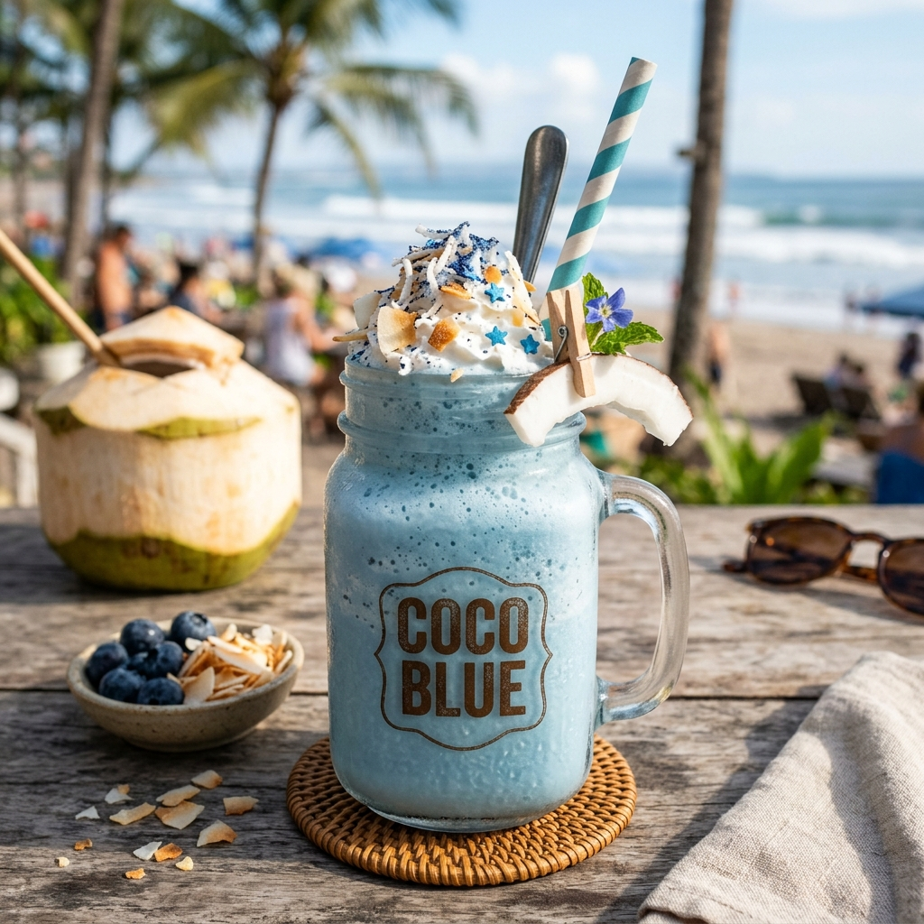 Blue Coconut Milkshake Smoothie: A Tropical Escape in a Glass