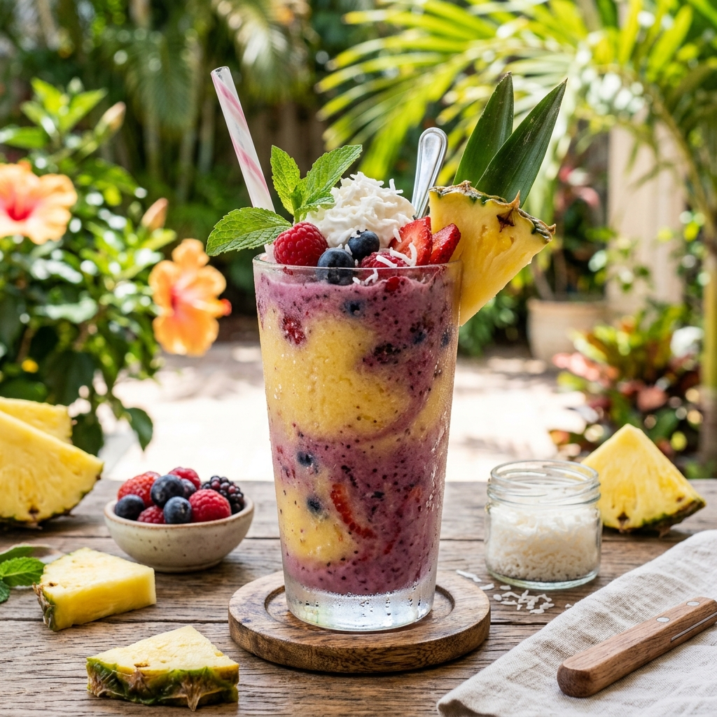 Pineapple Berry Dream Freeze: The Ultimate Refreshing Summer Dessert