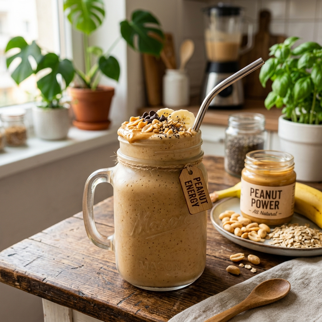 Peanut Energy Smoothie: The Ultimate Plant-Based Fuel