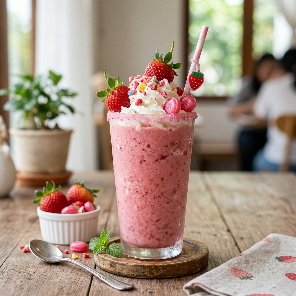 The Ultimate Ice Strawberry Candy Smoothie: A Sweet, Chilled Escape