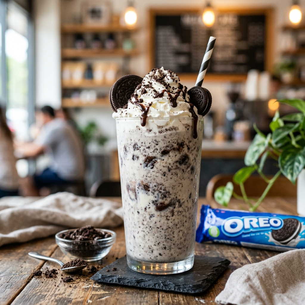 The Ultimate Ice Oreo Vanilla Cream Smoothie: A Cookies and Cream Dream