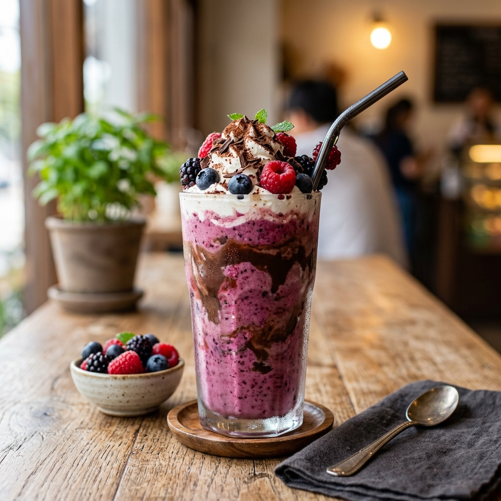 Indulgent Ice Chocolate Berry Cream Smoothie: The Ultimate Fusion