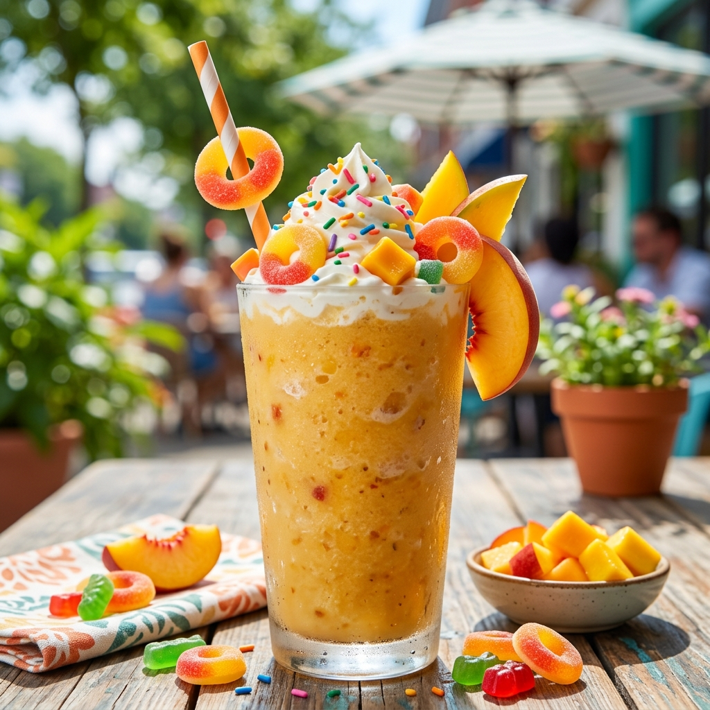 Ice Peach Mango Candy Smoothie: The Ultimate Frozen Treat