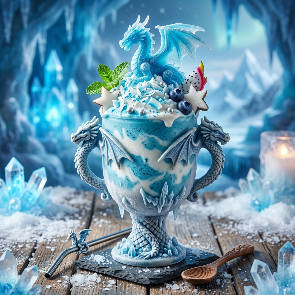 Ice Blueberry Mango Cream Smoothie: A Tropical Berry Fusion
