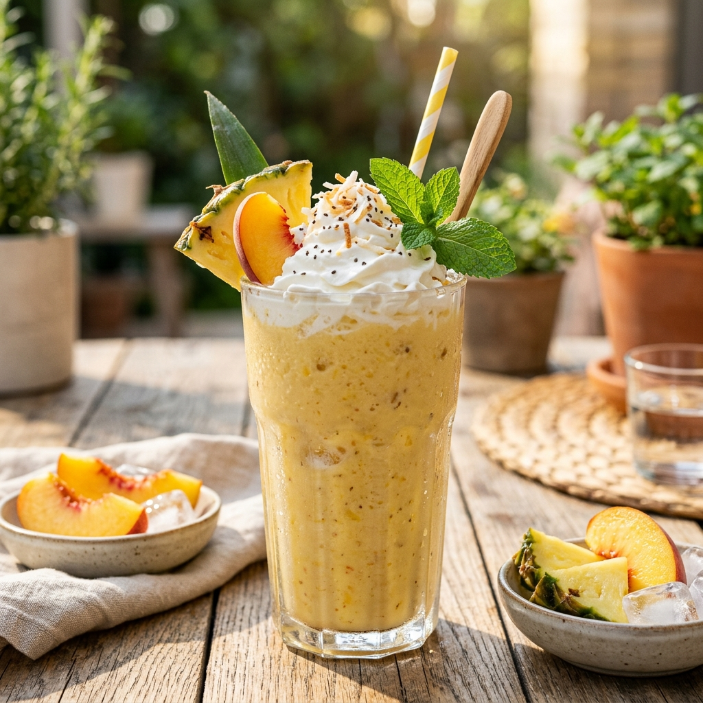 The Ultimate Ice Pineapple Peach Cream Smoothie Guide