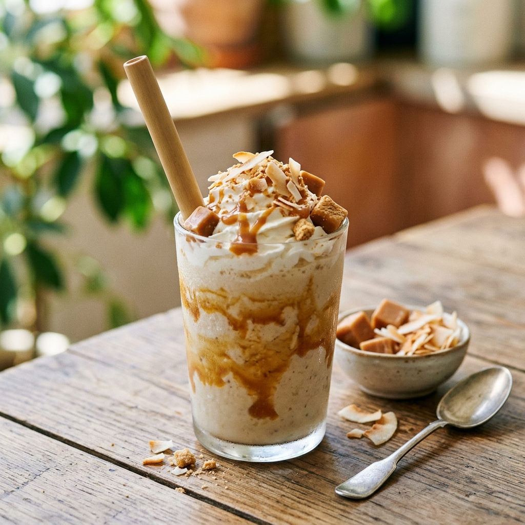 Ice Caramel Coconut Candy Smoothie: A Creamy Tropical Escape