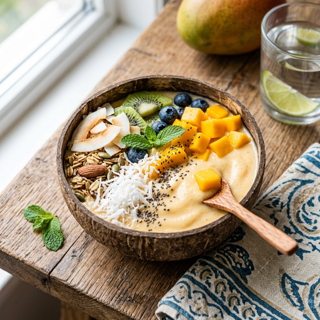 The Ultimate Mango Coconut Bowl: A Tropical Escape in Every Spoonful