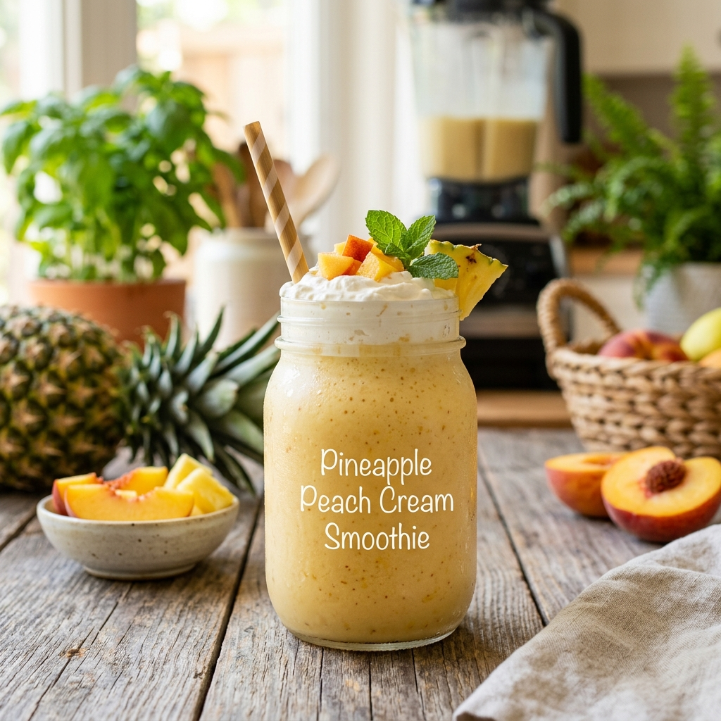 The Ultimate Pineapple Peach Cream Smoothie: A Tropical Escape