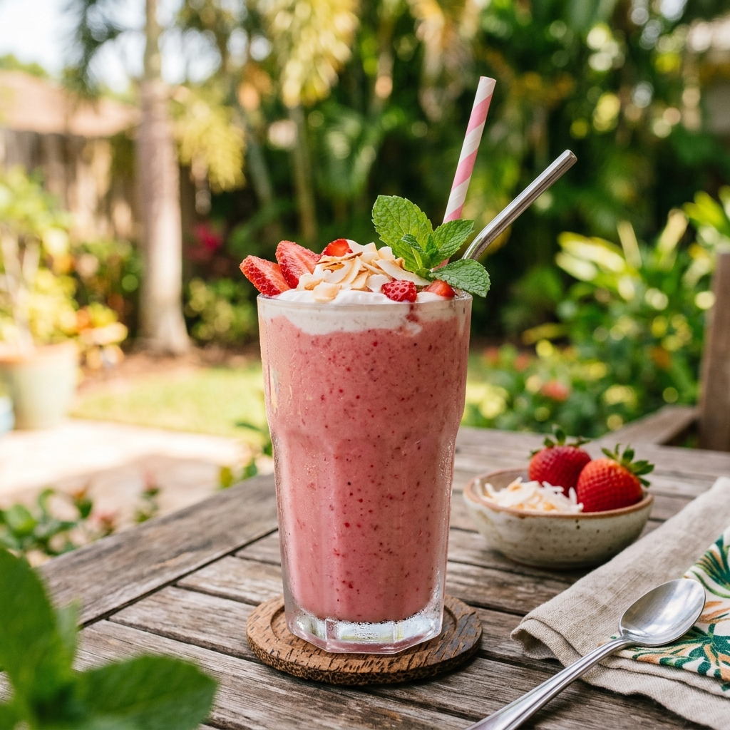 The Ultimate Strawberry Coconut Cream Smoothie: A Taste of Tropical Bliss