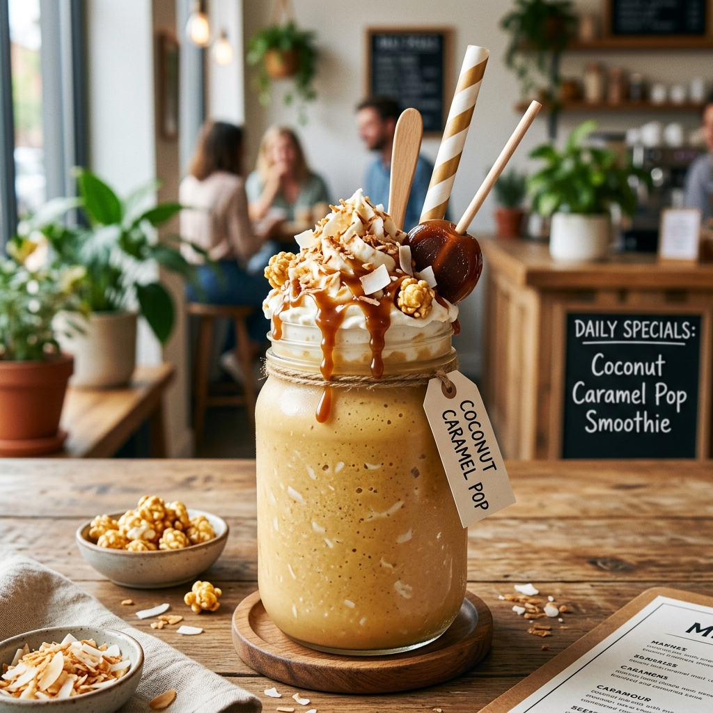Coconut Caramel Pop Smoothie