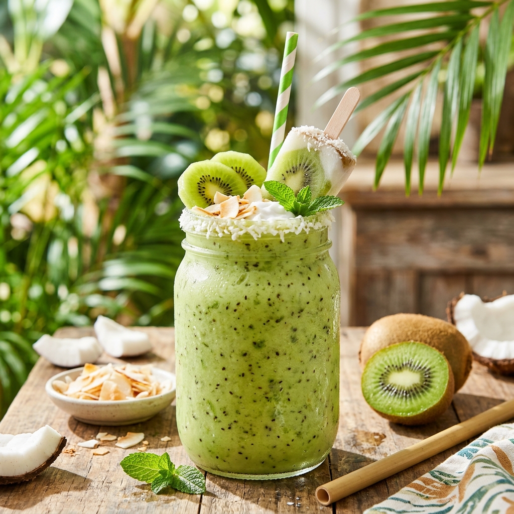 Kiwi Coconut Pop Smoothie