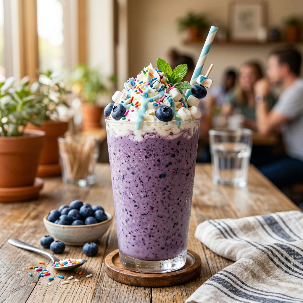 Blueberry Vanilla Candy Smoothie: A Sweet, Healthy Treat
