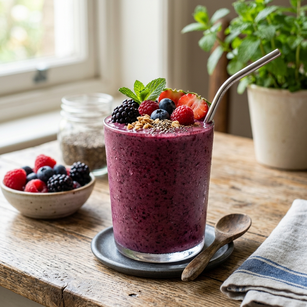 Refreshing Apple Berry Smoothie Recipe: Easy & Nutritious