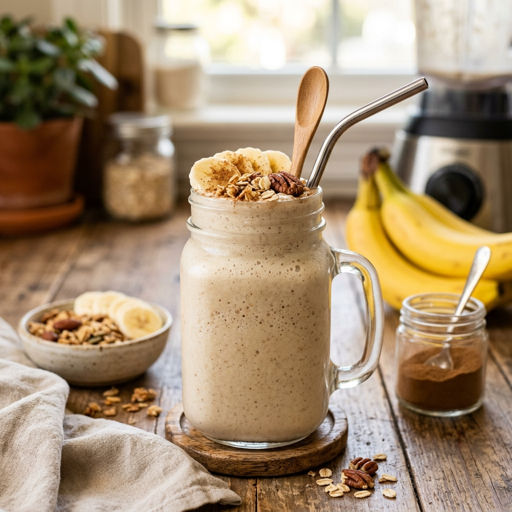 Banana Cinnamon Crunch Smoothie