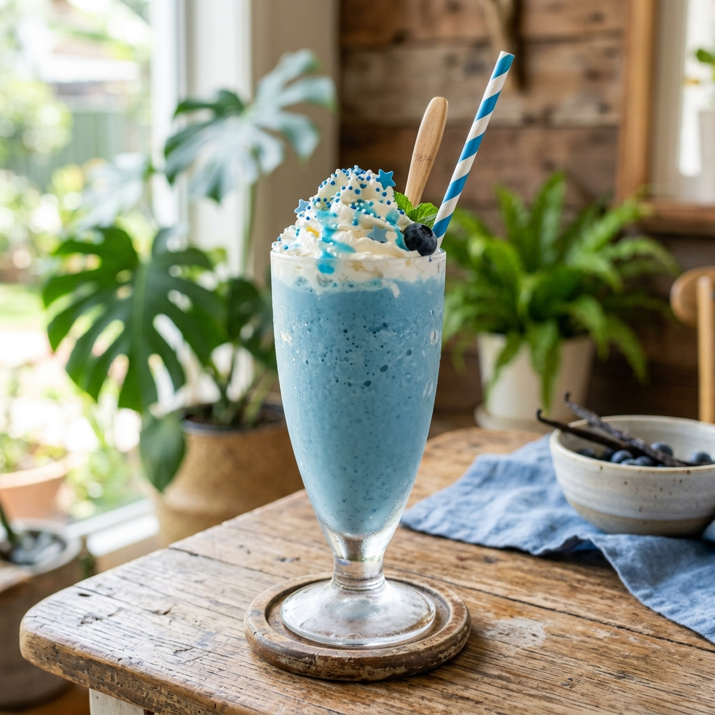 Blue Vanilla Frost Smoothie: A Refreshing Oasis in a Glass