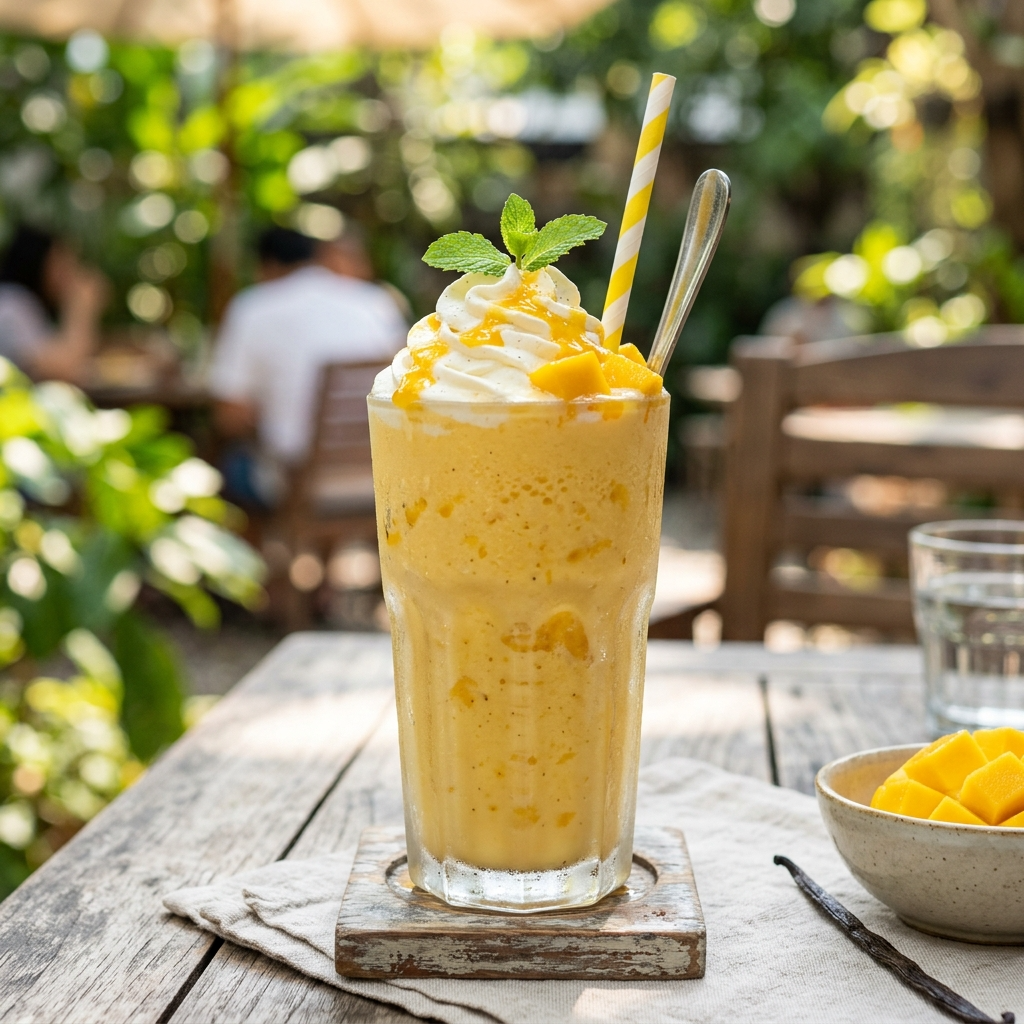 Tropical Escape: The Ultimate Mango Vanilla Frost Smoothie