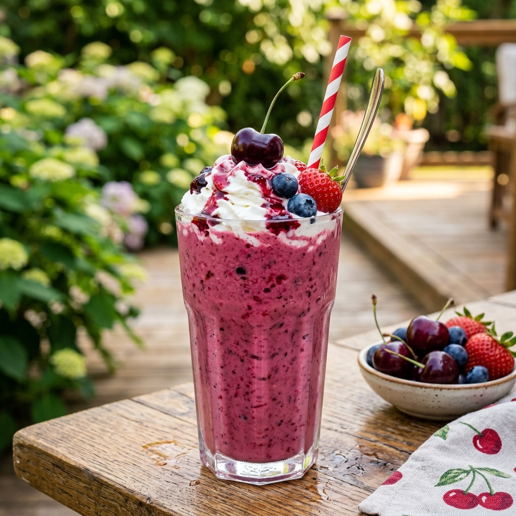 The Ultimate Cherry Berry Milkshake Smoothie: A Creamy Fusion