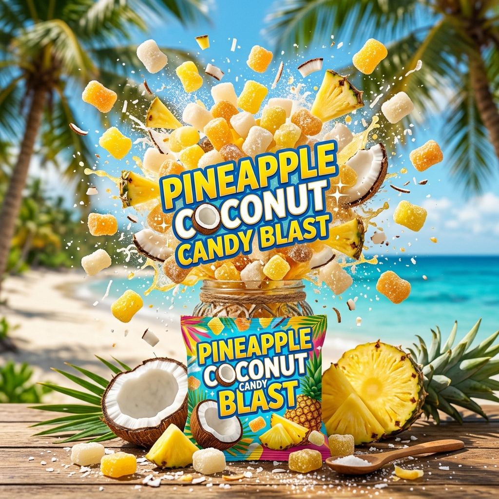 Pineapple Coconut Candy Blast: A Tropical Confectionery Masterpiece