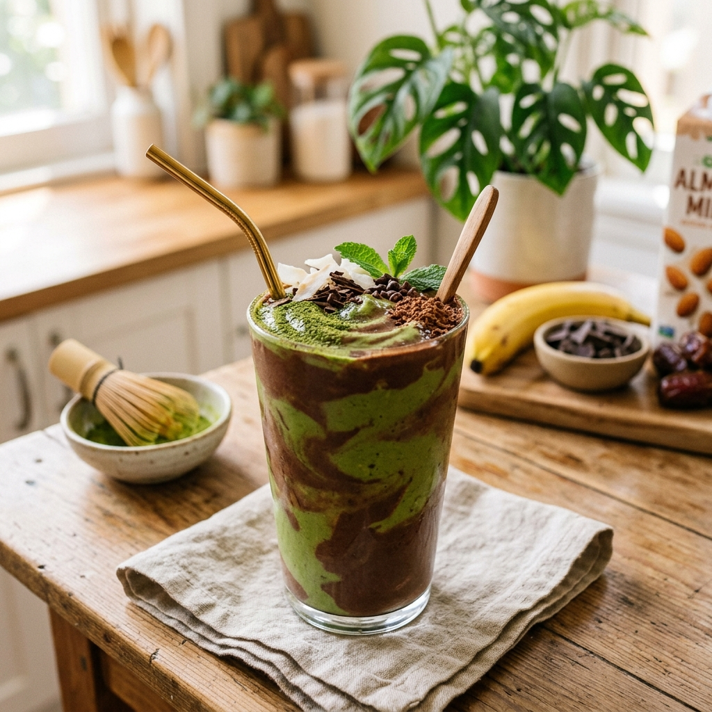 Chocolate Matcha Dream Smoothie: The Ultimate Antioxidant Fusion